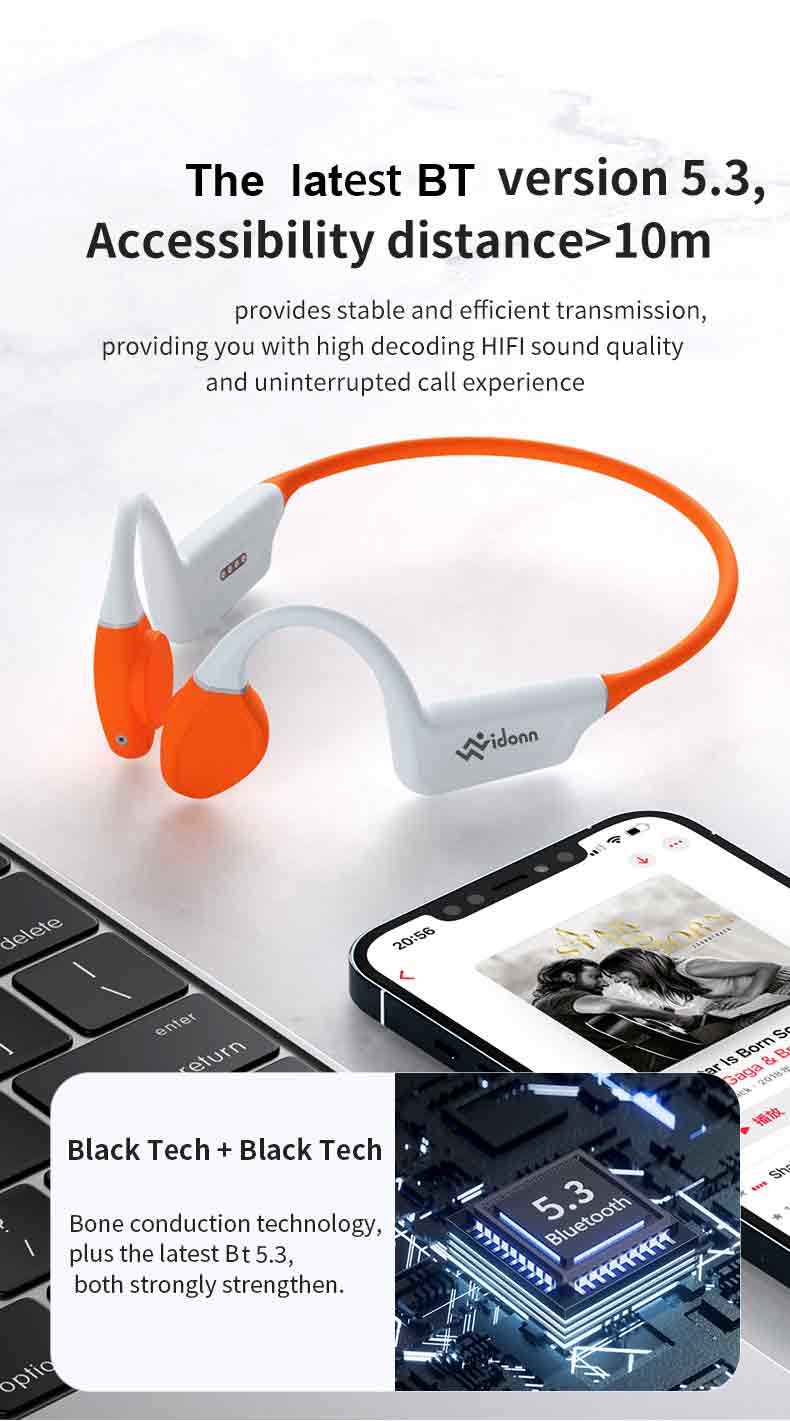 Vidonn F1s Swimming bone conduction headphone,IPX8 Waterproof